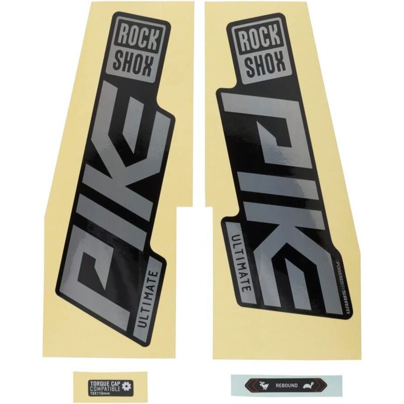 Sram - rockshox fork decal kit - pike ultimate 27/29 (2021): gloss rainbow foil/high gloss black SSP8105043