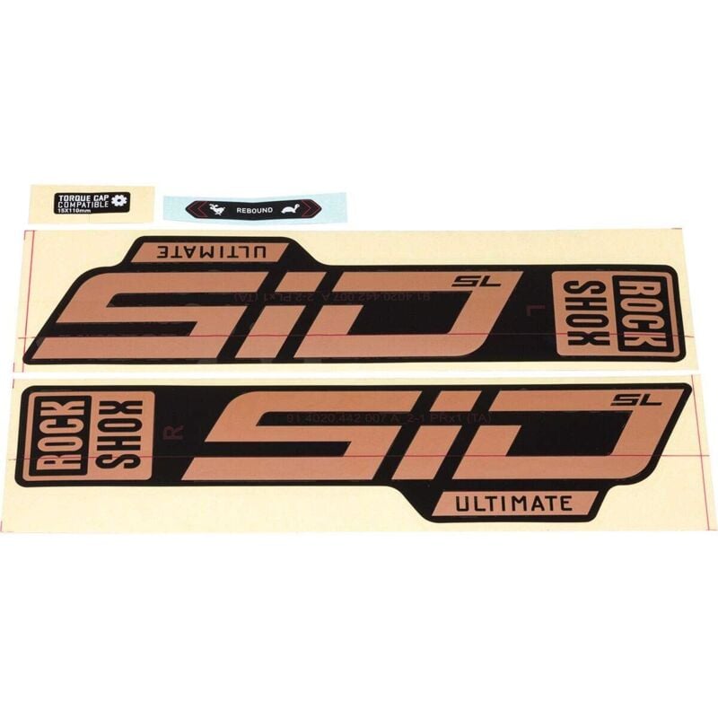 Rockshox Fork Decal Kit - Sid Sl Ultimate 27/29 (2021): Matte Copper Foil/high Gloss Black Ssp8105035