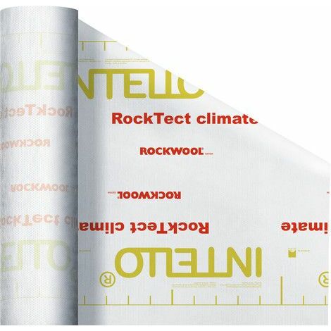 Rockwool Dampfbremse RockTect Intello Climate Plus 50 x 1,5 m = 75 m² weiß Baufolien & Säcke