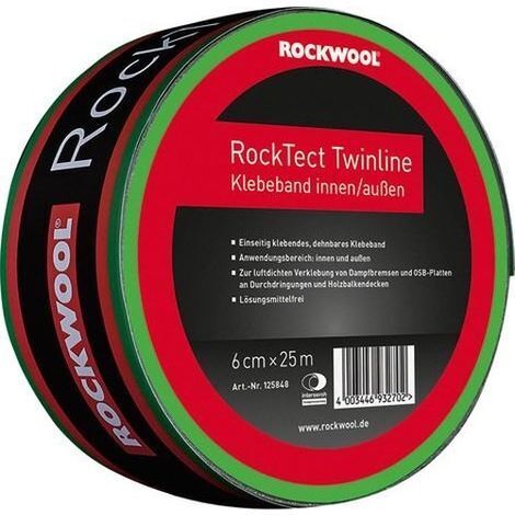 Rockwool Klebeband RockTect Twinline 25 m x 6 cm Dämmstoffe