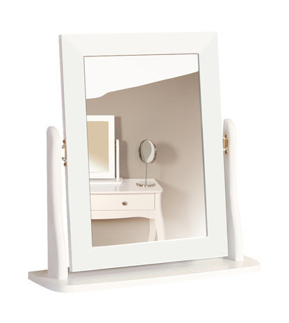 Rococo Mirror for Dressing Table // Classic White