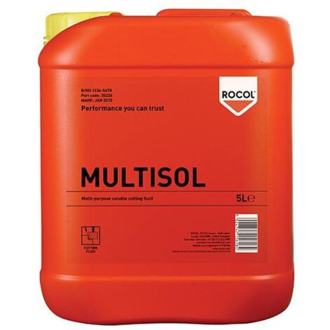 ROCOL 35226 MULTISOL Water Mix Cutting Fluid 5 litre ROC35226