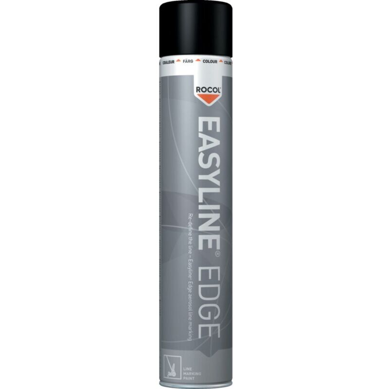 Easyline Edge Line Marking Paint Black 750ML aer - Black - Rocol