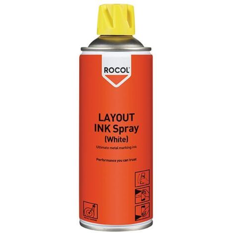 ROCOL 57025 White Layout Marking Ink Spray – 400ml