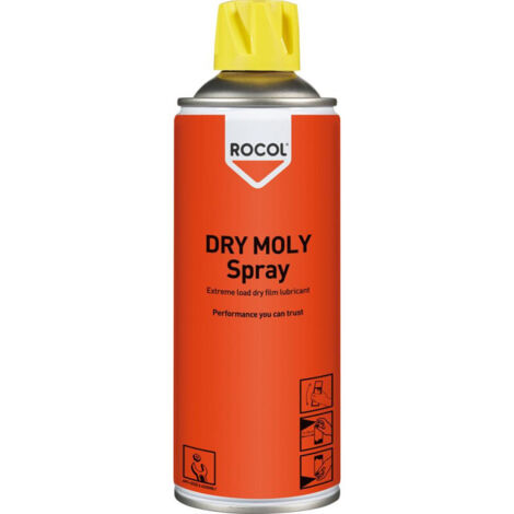ROCOL - Lubrifiant au molybdène sec - 400 ml - 10025 - Ce produit de marque ROCOL est neuf.