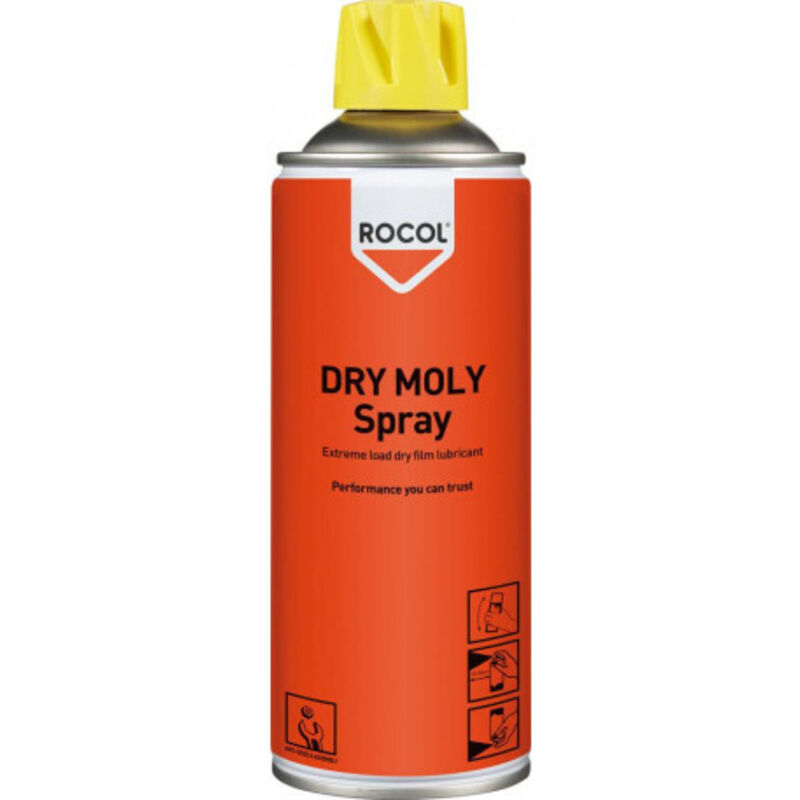 Rocol Lubrifiant sec 400ml Dry Moly Spray (Par 12)
