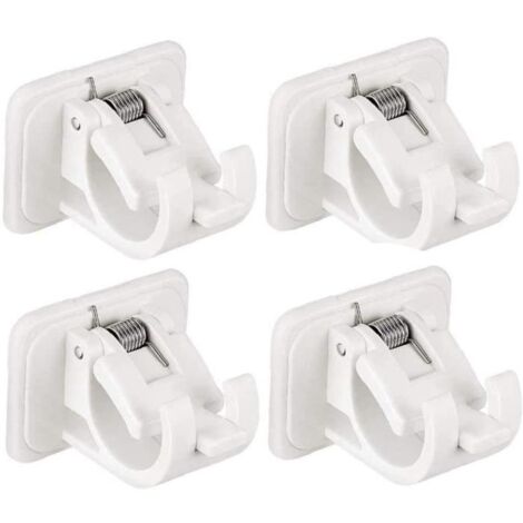 Rod Support tringle à rideau support mural Porteserviettes de fixation clip adhésif suspendu Rod Holder Crochet sans ongles r 551