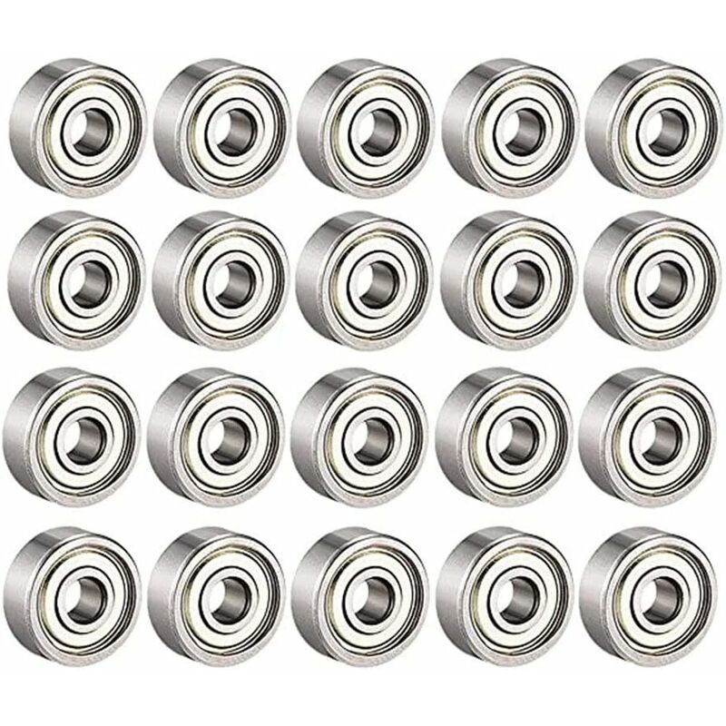 

Rodamientos de bolas 608 ZZ, rodamientos de bolas de ranura profunda en miniatura para metal 608zz (8 mm x 22 mm x 7 mm)