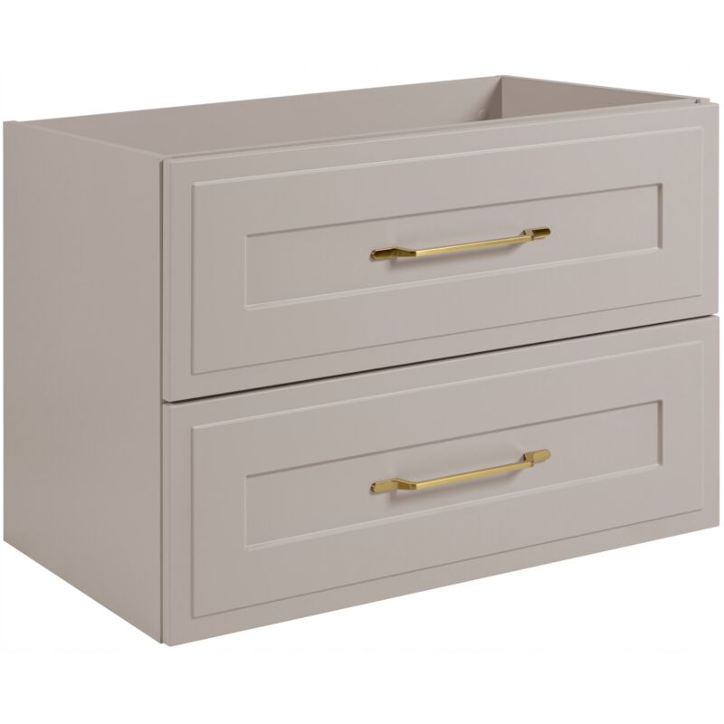Armoire de salle de bain - 80 cm - Cachemire mat - Design élégant - Avec Soft-Close - Armoire dans la salle de bain - CLASSIC