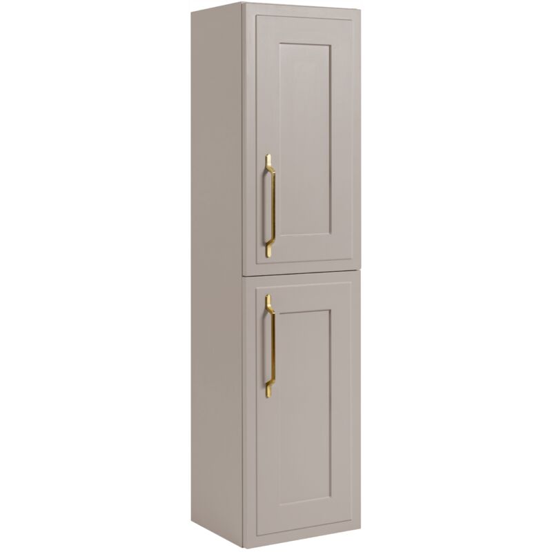 Armoire haute - 136 cm - Cachemire mat - Design élégant - Matériaux de haute qualité - Armoire dans la salle de bains - CLASSIC