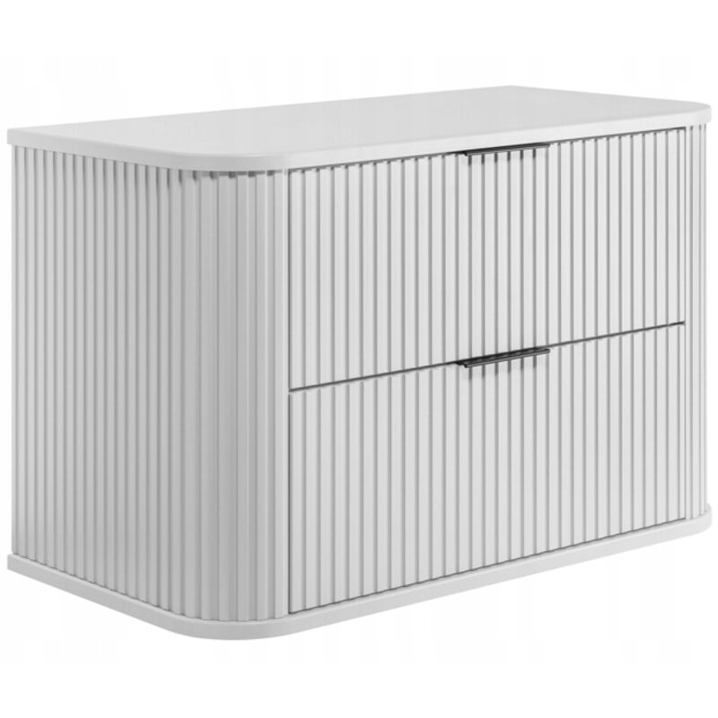 Rodan Meuble sous-lavabo 80cm Blanc mat - Bois L/H/P 80/52/41cm ELEGANCE Armoires de salle de bains, meubles de salle de bains, meubles bas, lavabo