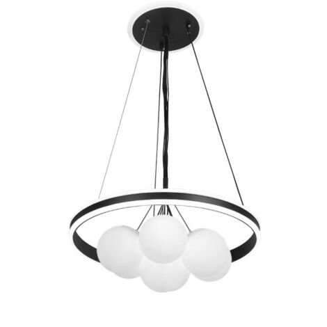 Rodano pendentif noir 104w 3000-4000-6000k regx50 x50cm 8320lm w/remote,reg.intens