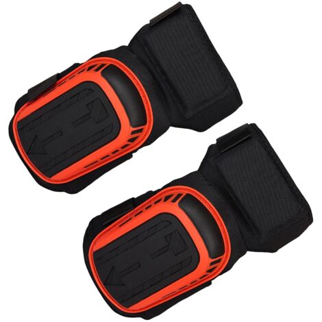 Rodillera de compresión ajustable para hombres y mujeres, adecuada para jardinería, construcción, jogging y ciclismo de montaña, color rojo.
