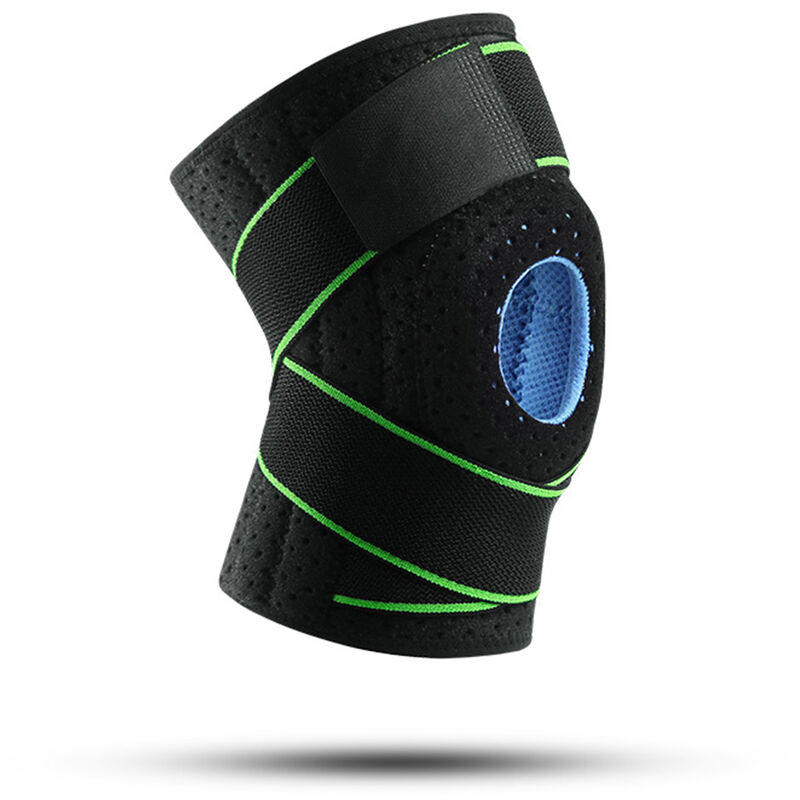 

Rodillera deportiva Rodillera ajustable Vendaje protector de rodilla con soporte de resorte,Verde