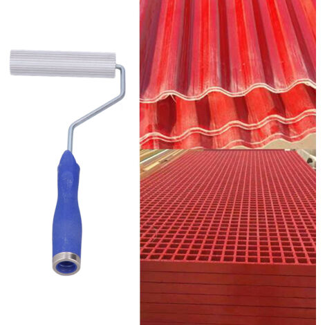 Rodillo de aleación de aluminio y fibra de vidrio de 30 x 125 mm: herramienta de laminación duradera para eliminar burbujas y lograr contornos precisos.