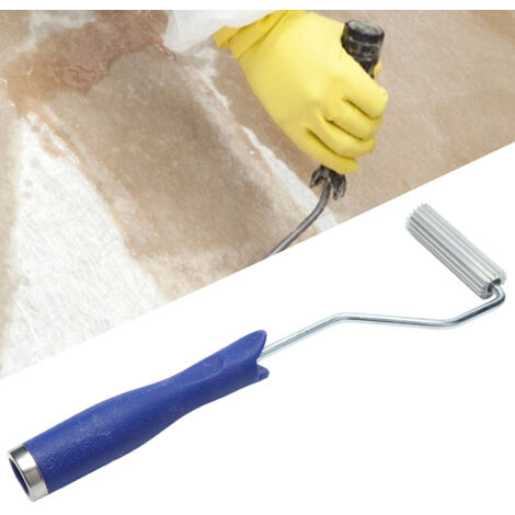 Rodillo de fibra de vidrio – Rodillo ergonómico con mango de madera para laminar compuestos de PRFV (plástico reforzado con fibra de vidrio) – Aluminio/Plástico Φ21x75mm – 140g