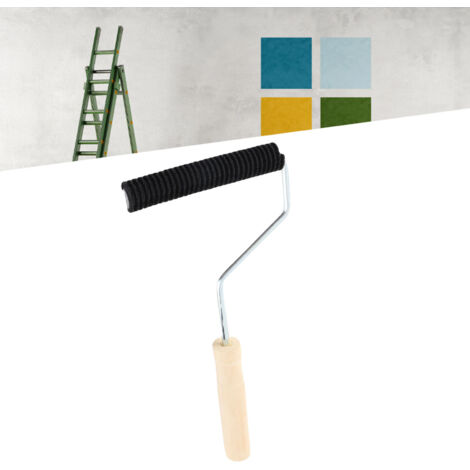 Rodillo de laminación de fibra de vidrio – diámetro 22 x 125 mm – accesorio de laminación para eliminar resina y burbujas – mango ergonómico de madera de abedul – 165 g