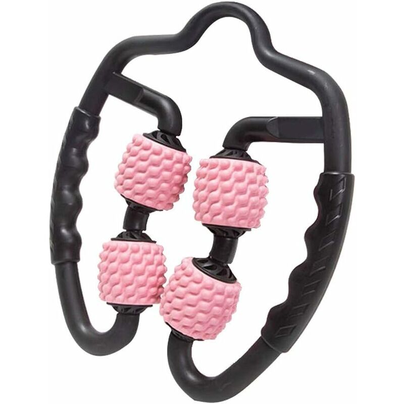 

Rodillo de masaje de 4 ruedas para masaje muscular profundo y alivio del dolor muscular