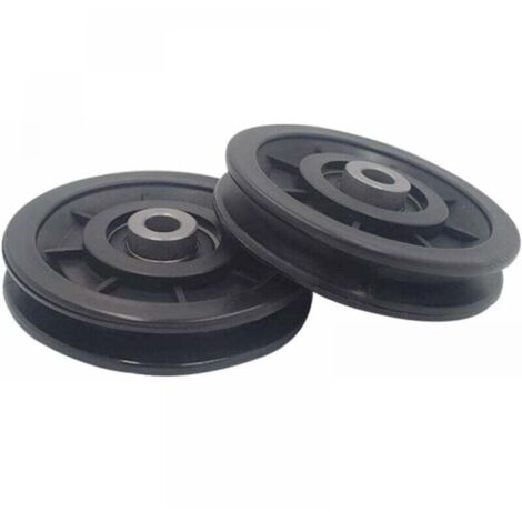Rodillo de nailon de 90 mm con rodamiento, rodillo para entrenamiento muscular, rueda universal para puerta de garaje con equipo de fitness con cable, rodillo para puerta corredera