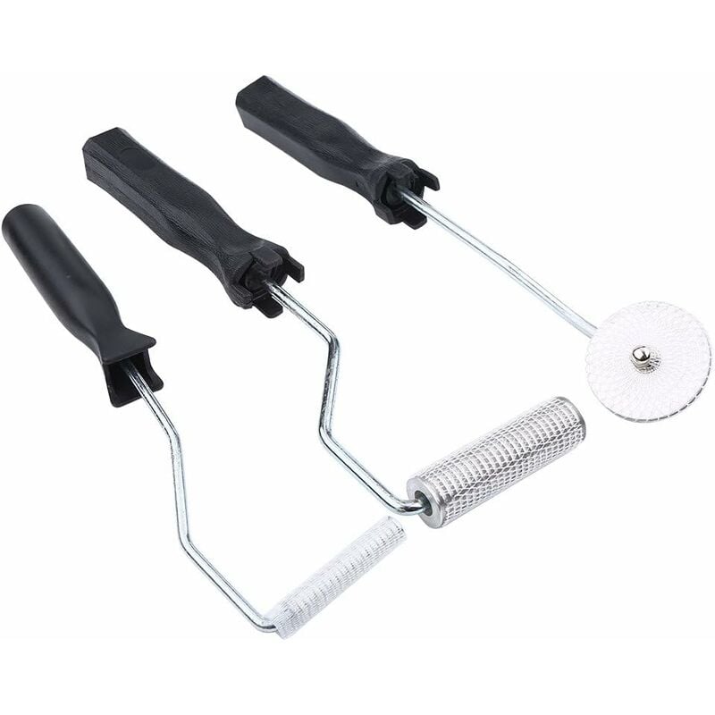 

Rodillo de paleta de burbujas, 3 piezas de fibra de vidrio, rodillo de paleta de burbujas, accesorio de bricolaje para resina FRP y eliminación de
