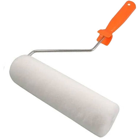 Rodillo de pintura con mango de plastico 100 mm Naranja