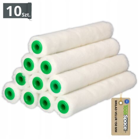 RODILLO DE PINTURA TERCIOPELO 15cm revestimiento parquet RESINAS DE ACEITE NITRO 10 uds