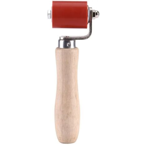 Rodillo de presión manual de silicona para soldar, resistente a altas temperaturas, 40 mm (color: rojo)