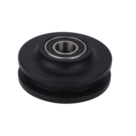 Rodillo estándar para puerta corredera – Negro – 2 piezas – Plástico y metal – 7 x 3,4 x 1,5 cm