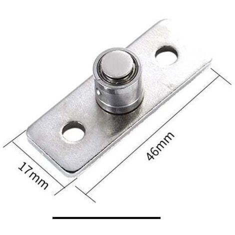 Rodillo guía de piso de acero inoxidable KZQ para puertas de granero, guía de piso, herrajes para puertas corredizas, accesorios, cojinete de inserción, plateado