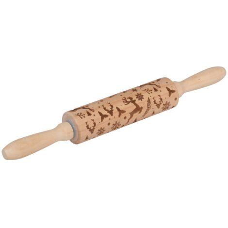 Rodillo navideño de madera l35,5cm - 5five