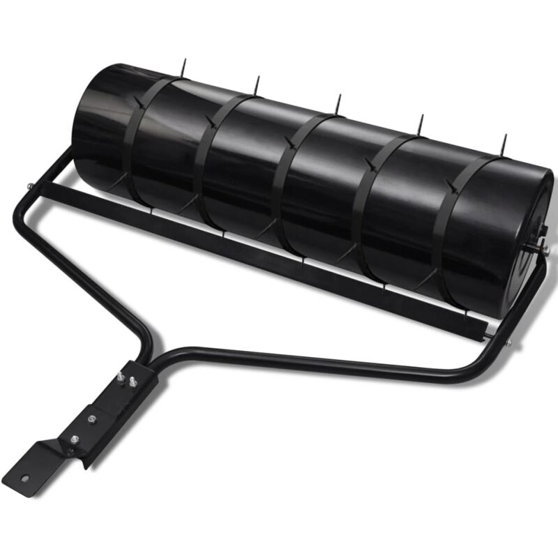 

Vidaxl - Rodillo negro de jardín para el césped con 5 bandas aireadoras 30 cm