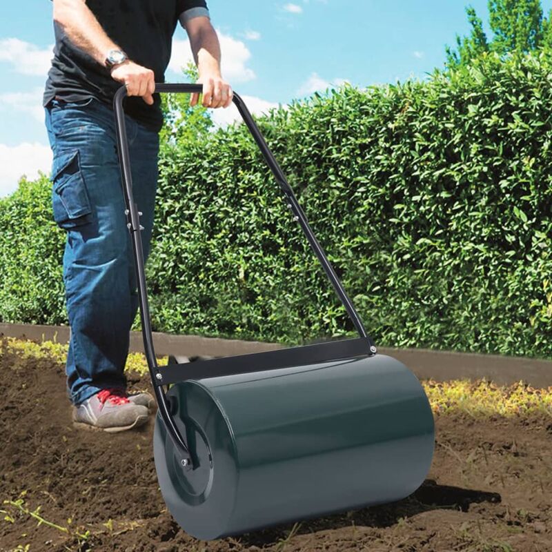 

Rodillo para césped verde y negro 63 cm 50 L