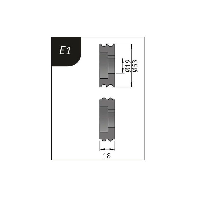

Rodillo para SBM 110-08 Tipo E1-E8 3880121 | E1