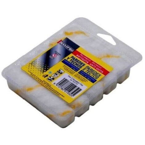 Rodillo pint antig.mini 8 pz 06 cm bl/ama par-te rulo pluma