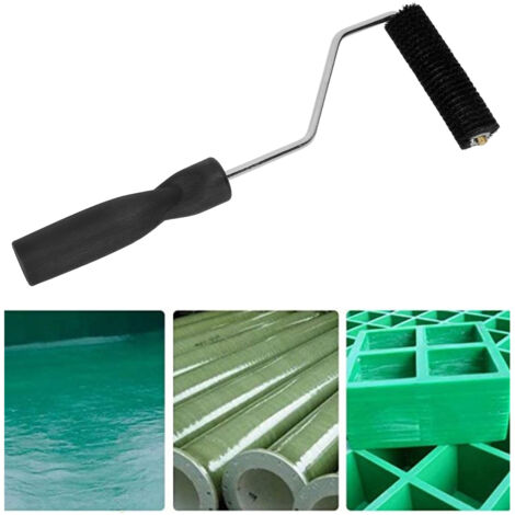 Rodillo portátil tubular de fibra de vidrio Mano MANR6 de aluminio + plástico ecológico: evita la formación de burbujas.