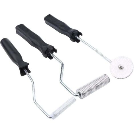 Rodillo removedor de burbujas, 3 piezas de rodillos de fibra de vidrio, rodillo de paleta de burbujas, accesorio de bricolaje para resina FRP y eliminación de burbujas de aire. DEBUNS