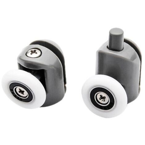 rodillos ajustables de doble rodillo para puerta de ducha, ruedas para cabina de ducha de baño, 25 mm, 5 superiores y 5 inferiores