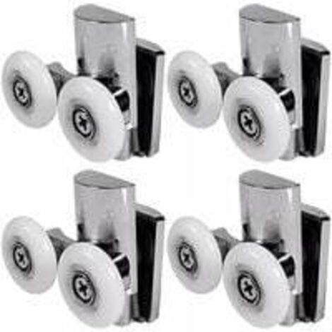 Rodillos para mampara de ducha, rodillos para mampara de ducha de 23 mm hacia arriba o hacia abajo
