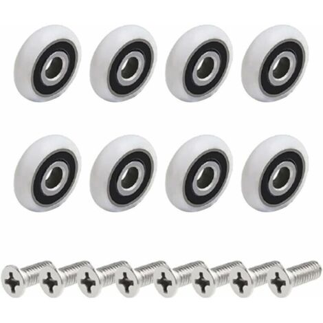 rodillos para mampara de ducha (tornillo M5 de 19 mm)