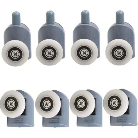 Rodillos para mamparas de ducha Ulisem, juego de 8, diámetro 23 mm, para cabinas de ducha