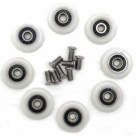 rodillos para puerta de ducha (23 mm con tornillos)