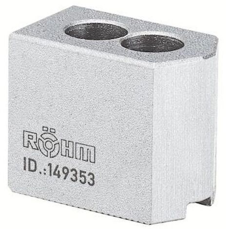 Röhm Aufsatzbacken Größe 110, 3-Backen-Satz, härtbar Spitzverzahnung 90° - 149353