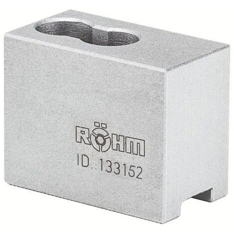 Röhm Aufsatzbacken Größe 160, 3-Backen-Satz, härtbar Spitzverzahnung 90° - 133152