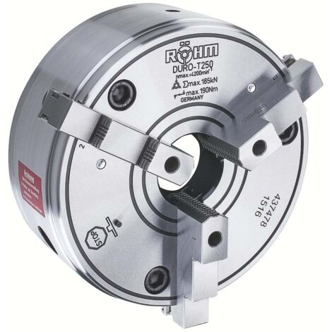 Röhm DURO-T 160, 3 mors, logement de centrage cylindrique, mors réversibles en une pièce - 437476