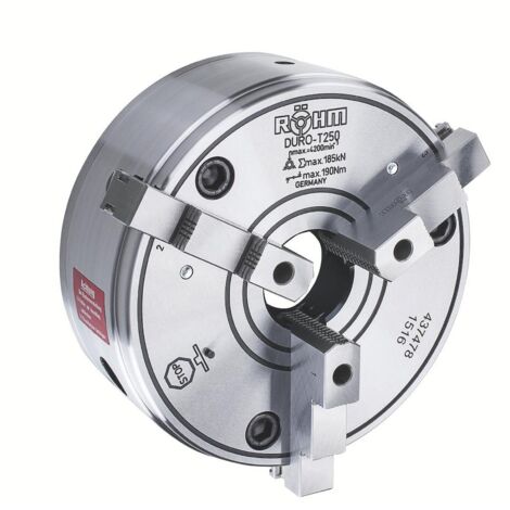 Röhm DURO-T 200, 3 mors, logement de centrage cylindrique, mors réversibles en une pièce - 437477