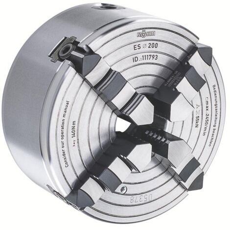 Röhm ES 200, 4-Backen, DIN 6351, Form A, Stahlkörper - 111793