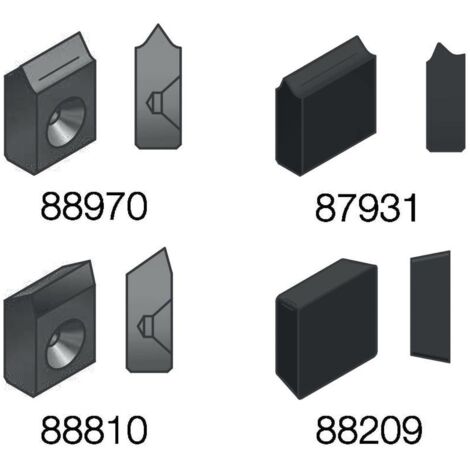 Röhm Hartmetall-Mitnehmer-Platten Größe 6x3,2 Rechts- und Linkslauf - 088970