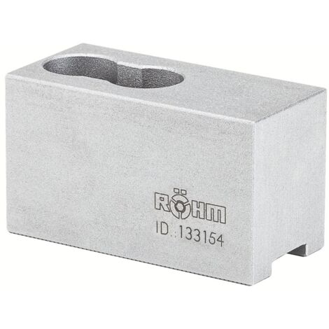 Röhm Mâchoires à poser taille 400-800, jeu de 3 mâchoires, durcissables Denture pointue 90° - 133156