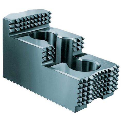 Röhm Mâchoires réversibles taille 350, jeu de 3 mâchoires, trempées, denture pointue 60° - 046422