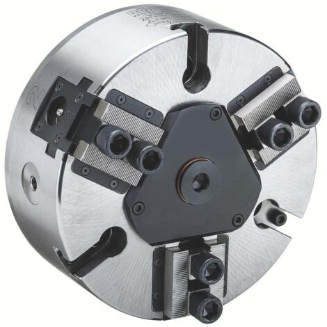 Röhm mandrin à serrage forcé KFD-EC 200, 3 mors, piston guidé, logement de centrage cylindrique - 166183